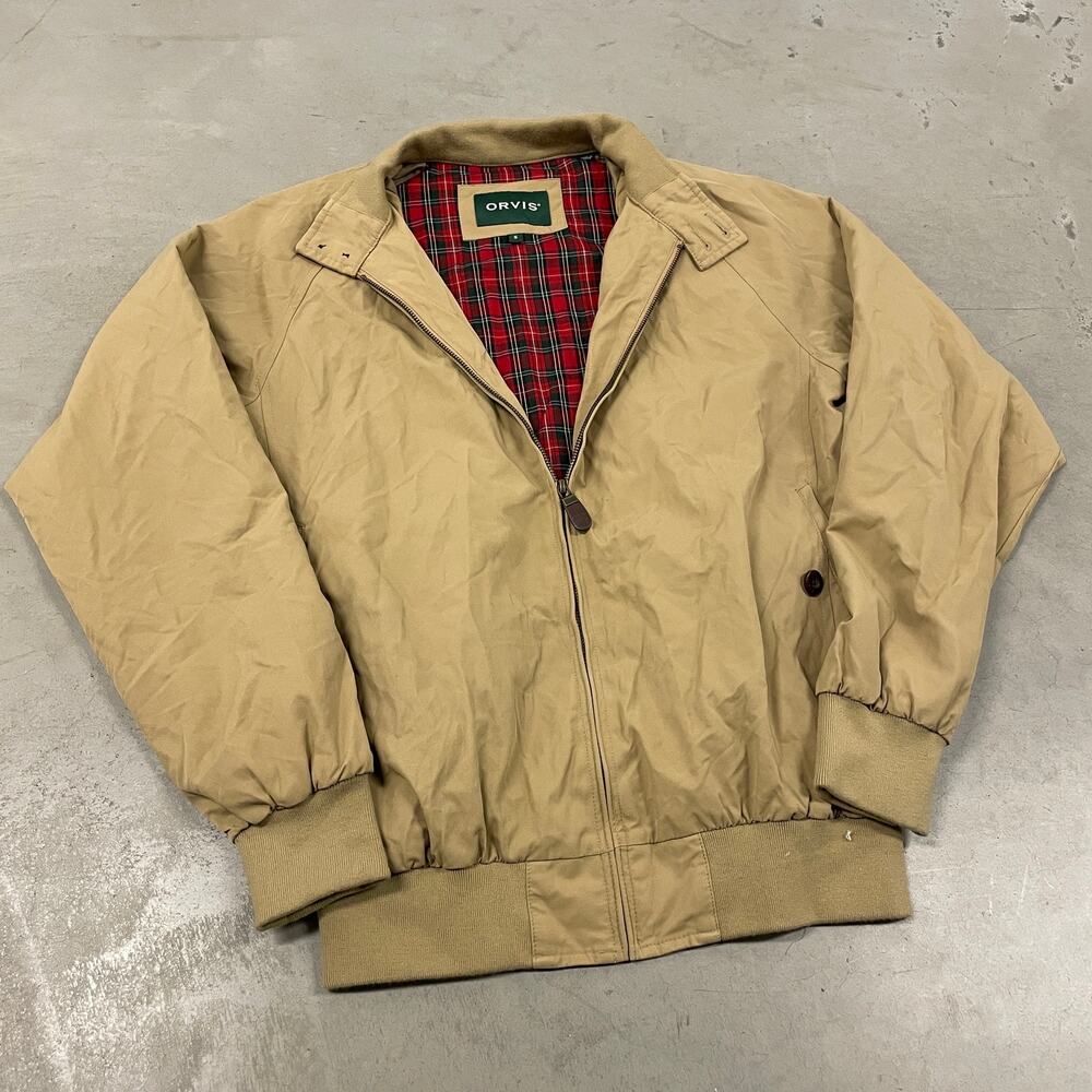 vintage flannel lined orvis Harrington jacket
